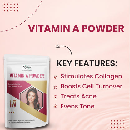 GGV Vitamin A Powder 113 gm (4 oz)| Cosmetic Grade