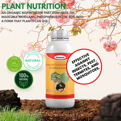 GGV Gardening Plant Growth kit (Rock Phosphate)950 GM (Phosphate solubilising bacteria) 1L,(K-raja)100 GM