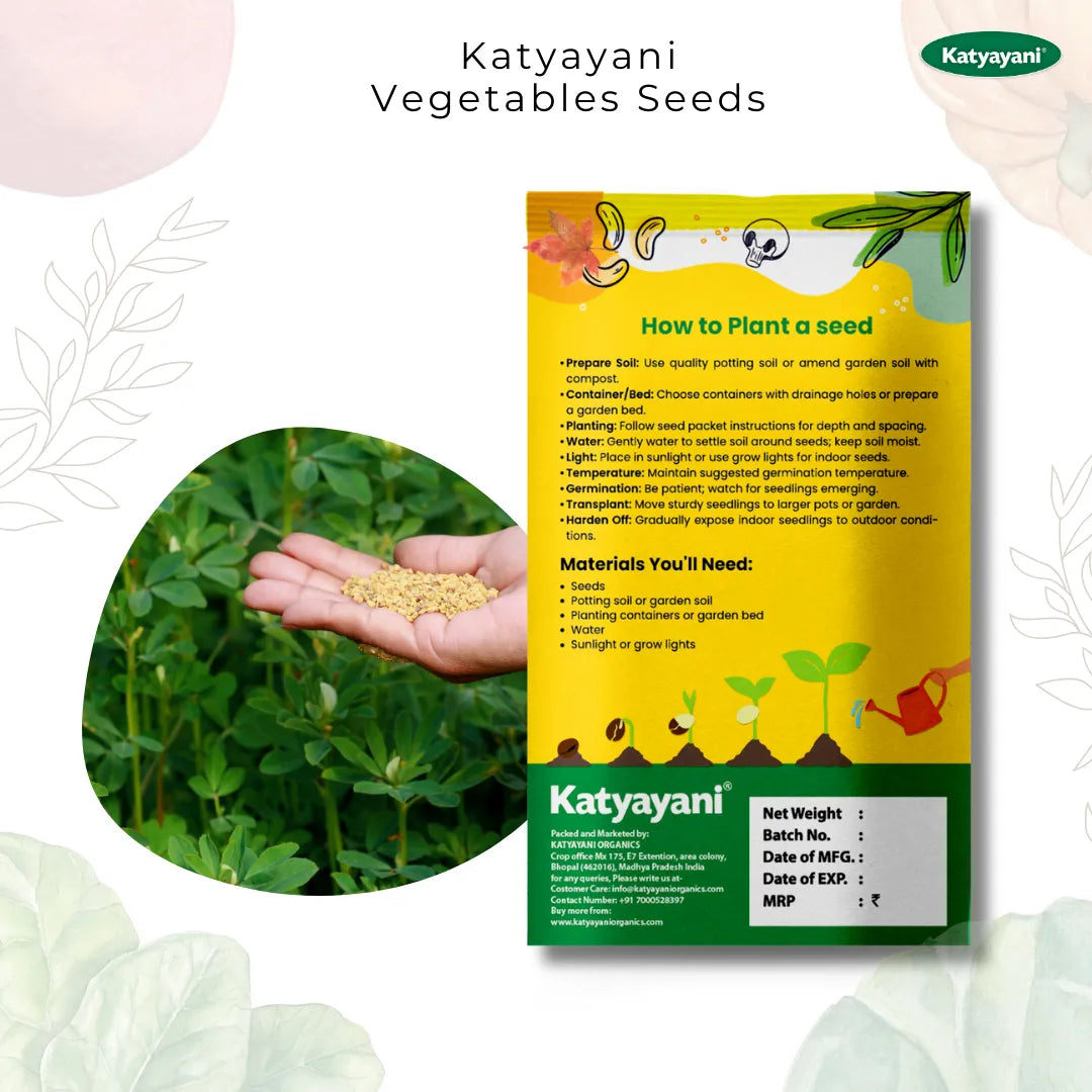 GGV Fenugreek (Methi) Microgreen Seeds