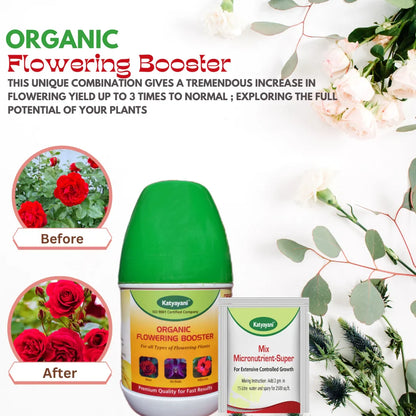 GGV Flowering boooster kit (Sea Weed Extract) 250ML,(Bio NPK Consortiaa) 1 KG,(Flower Booster)250 ML