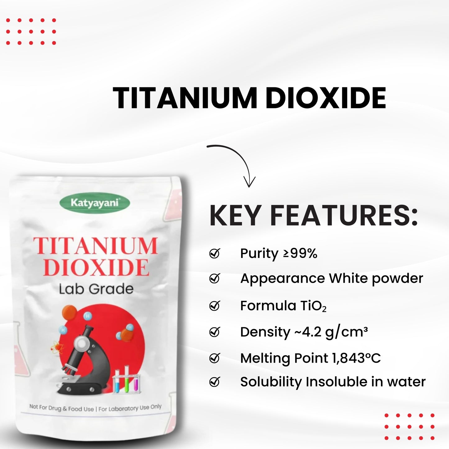 GGV Titanium Dioxide (TiO2) (0.8lb)-Lab Grade