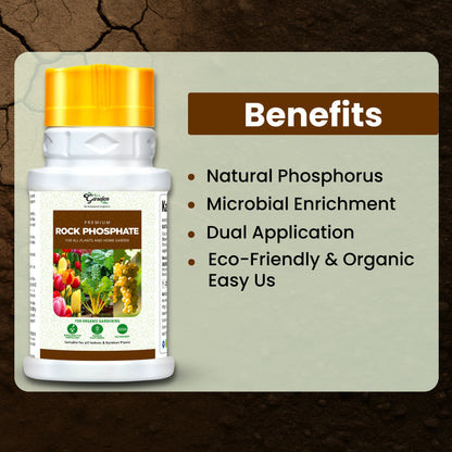 GGV Katyayani Organic Rock Phosphate Fertilizer – Natural Soil Booster for Carbon Enrichment & Flowering | Ideal for Fruiting Plants & Gardening – UAE Special