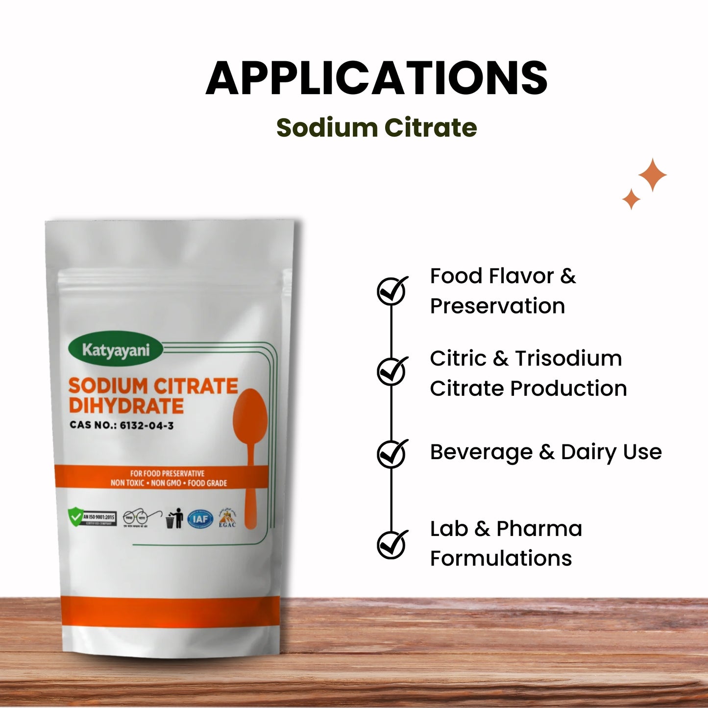 GGV Sodium Citrate Food Grade