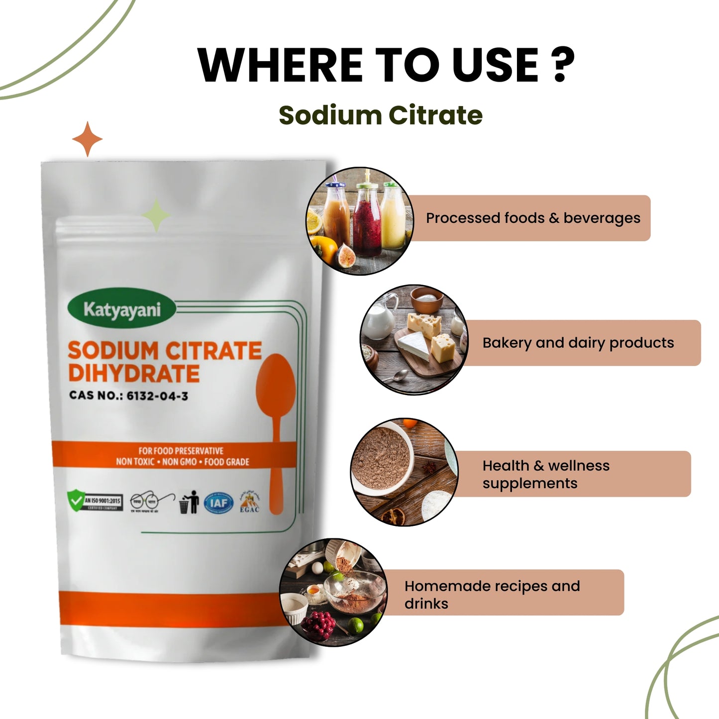 GGV Sodium Citrate Food Grade