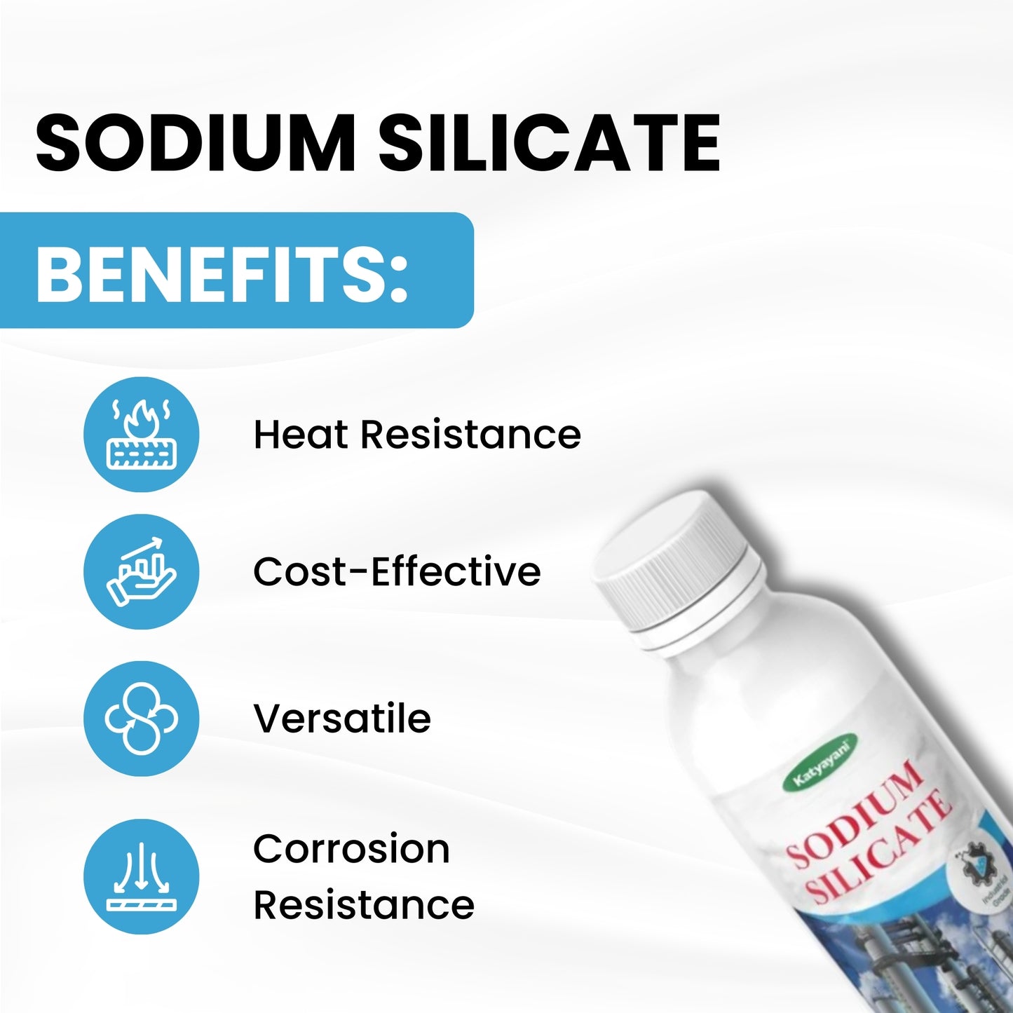GGV Sodium Silicate 473ml-Industrial Grade | High-Performance Binder & Sealant