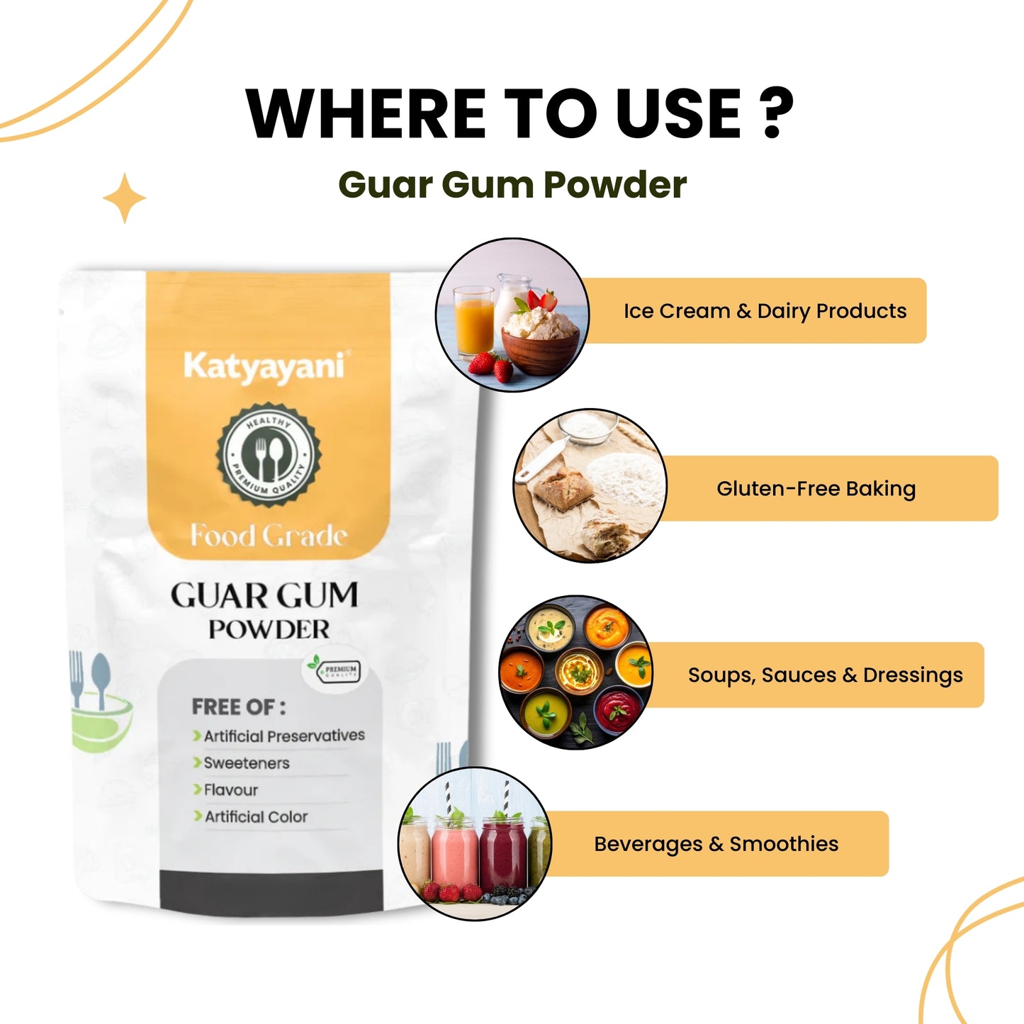 GGV Guar Gum Powder 284 gm (10 oz)-Food Grade