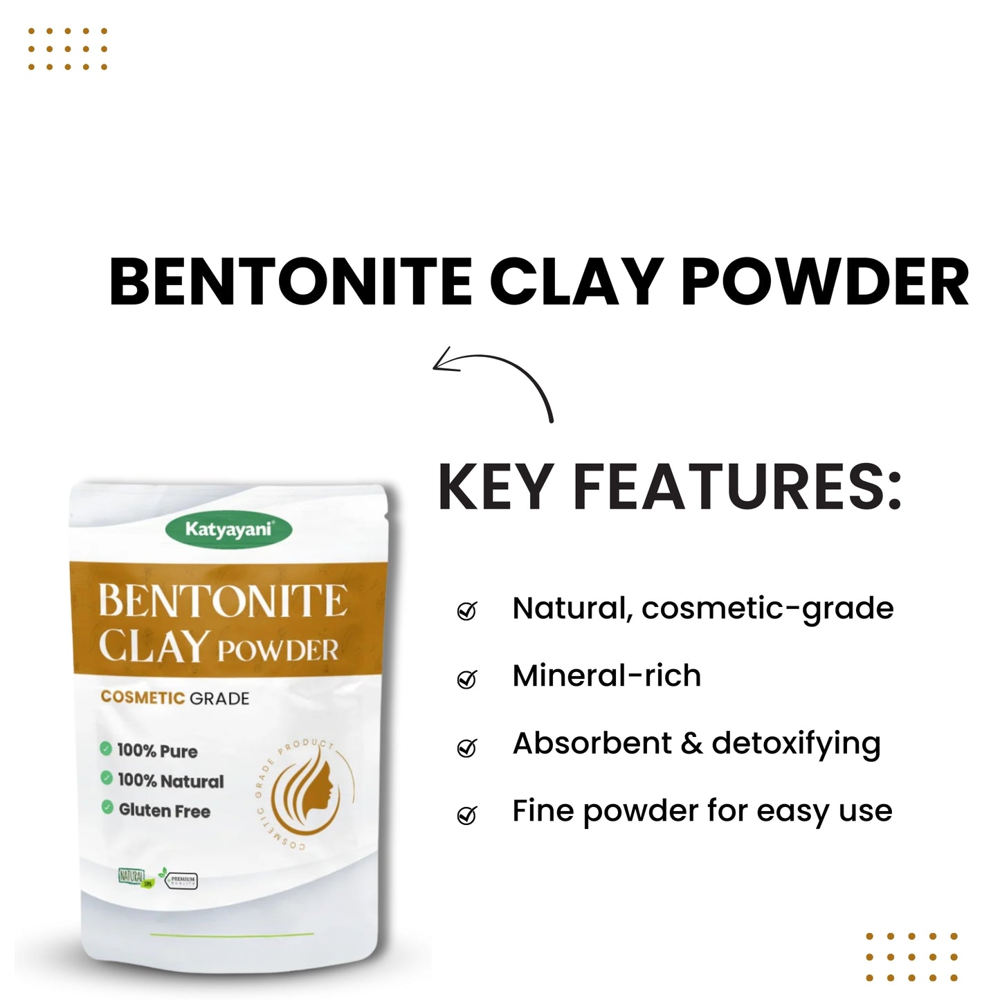 Bentonite Clay Powder Cosmetic Grade 113 gm ( 4oz)