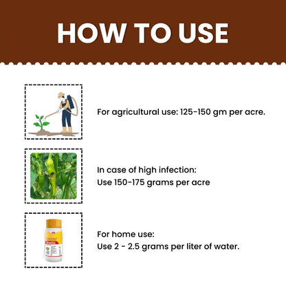 GGV Katyayani Sulfotop 80 Super Saver Pack – Buy 1, Get 2 Free | Sulphur 80% WDG for Fungus & Mite Control