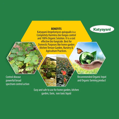 GGV Katyayani Ampelomyces quisqualis Bio-Fungicide – Organic Solution for Powdery Mildew & Fungal Protection