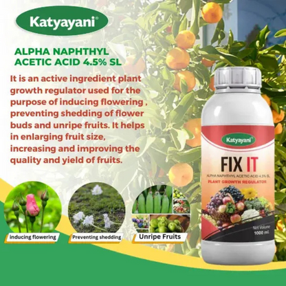GGV FIX IT | Alpha Naphthyl Acetic Acid 4.5 % SL | Plant Growth Regulator