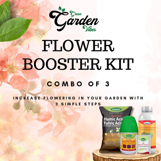 GGV Flowering boooster kit (Flower booster)250 ML,(Humic Fluvic)400 GM,(Phosphate Solubilising Bacteria)1 L
