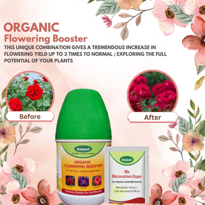 GGV Flowering boooster kit (Flower booster)250 ML,(Humic Fluvic)400 GM,(Phosphate Solubilising Bacteria)1 L