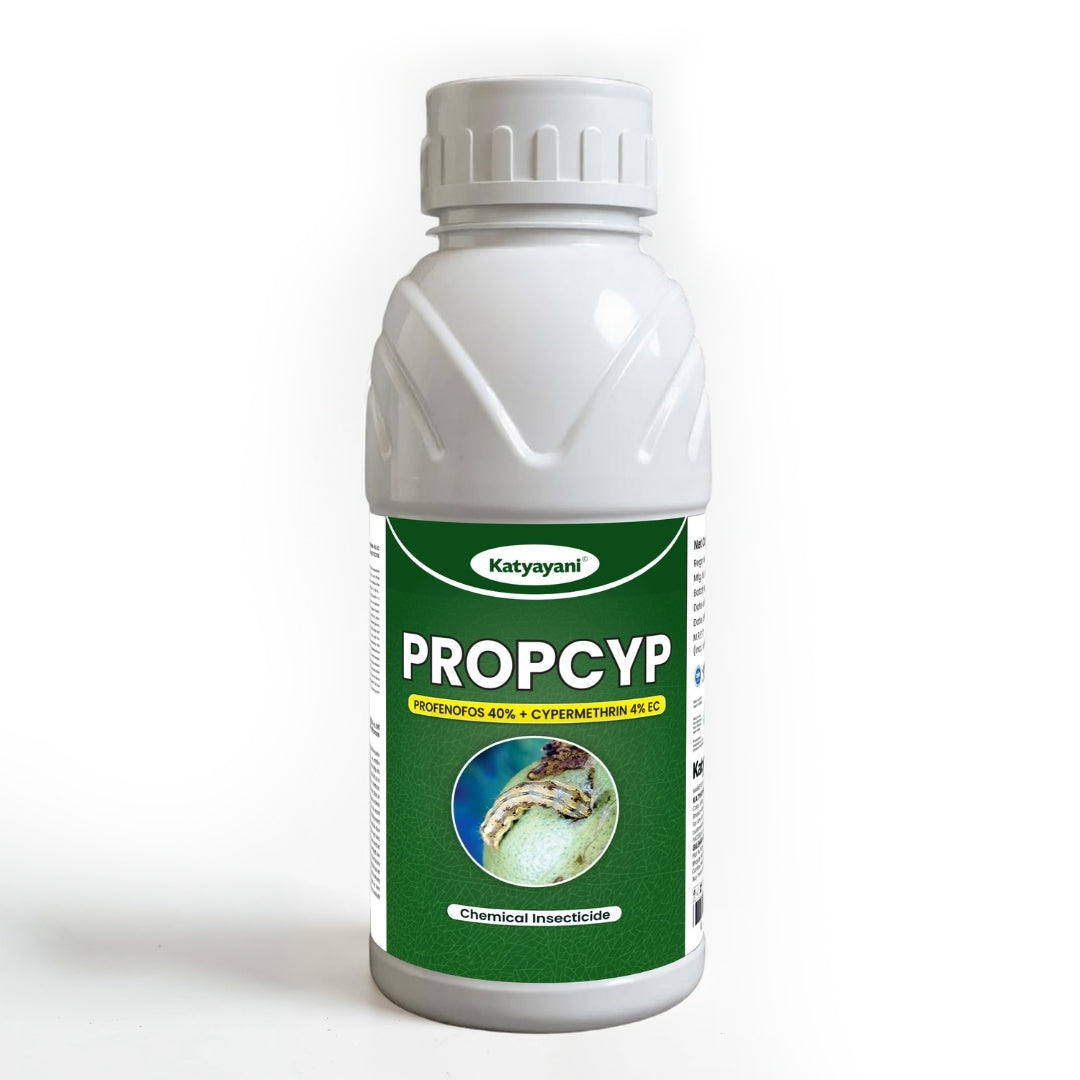 GGV Katyayani Propcyp – Profenofos 40% + Cypermethrin 4% EC Insecticide for Bollworm & Sucking Pest Control