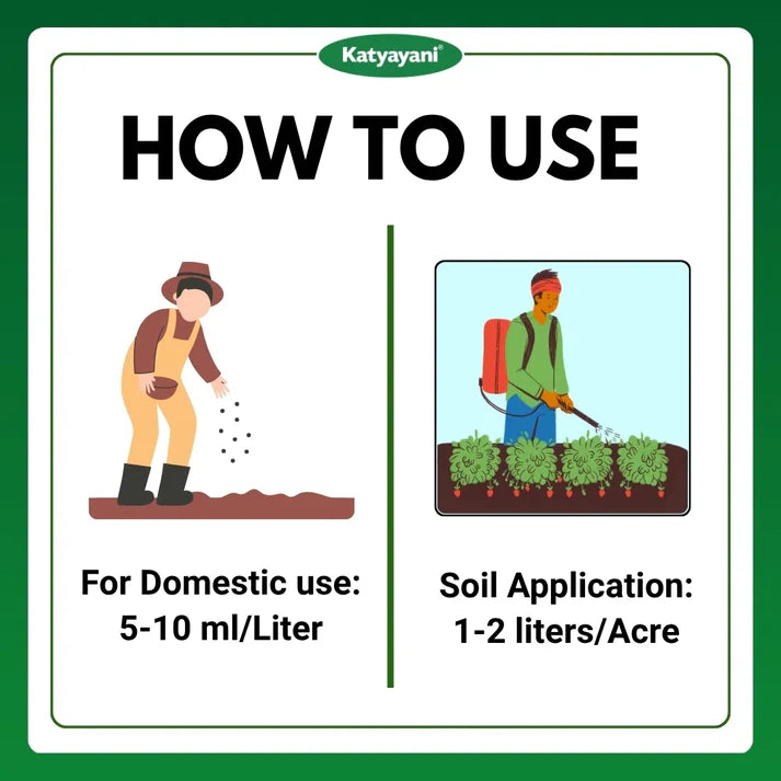 GGV Katyayani Nema Cure | Paecilomyces Lilacinus Bio-Nematicide Liquid | Broad-Spectrum Bio-Nematicide for Root-Knot & Soil Nematodes | Effective for Indoor & Outdoor Plants 1L x 1