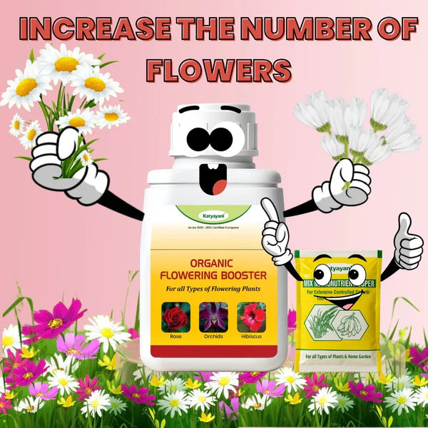 Katyayani Flowering Booster Fertilizer + Mix Micro 10 Gm | Organic Fertilizers