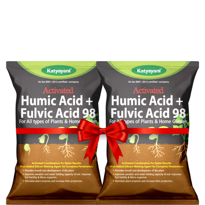 Katyayani Humic Acid + Fulvic Acid –  Plant Nutrition & Soil Health Solution | Supports Strong Roots, Better Growth & Crop Performance