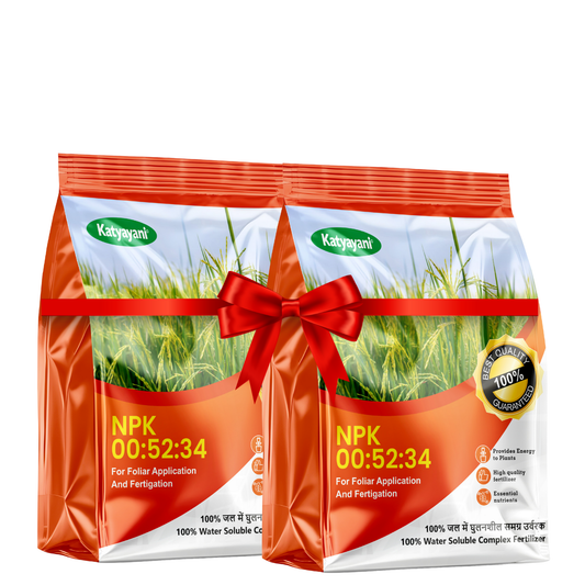 GGV Katyayani NPK 00-52-34 Water Soluble Fertilizer | For Fruit Ripening, Flowering & Crop Quality
